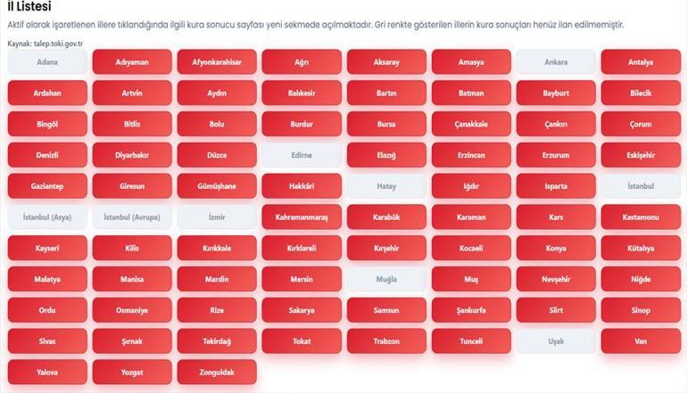 BURDUR TOKİ SONUÇLARI SORGULA E-DEVLET: TOKİ Burdur 2 bin 206 konut hak sahipleri 500 Bin Konut Projesi TOKİ kura sonucu nasıl sorgulanır