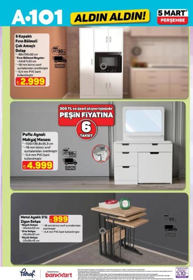 YENİ A101 AKTÜEL 5 MART 2026 PERŞEMBE: A101 aktüel kataloğunda bu hafta hangi ürünler satışa çıkacak Onvo Televizyon, Kiwi Halı Yıkama Makinesi, Singer Overlok Makinesi, 125 CC Benzinli Motosiklet...