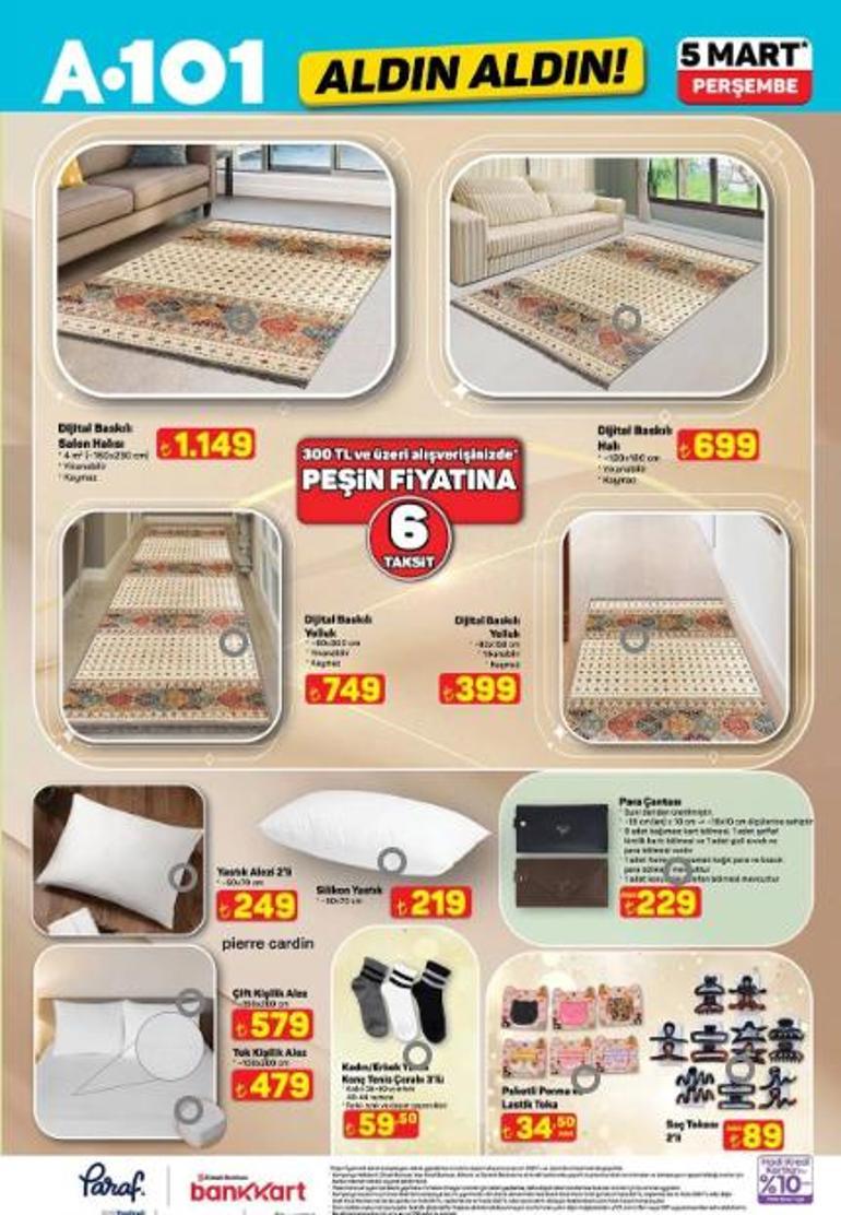 YENİ A101 AKTÜEL 5 MART 2026 PERŞEMBE: A101 aktüel kataloğunda bu hafta hangi ürünler satışa çıkacak Onvo Televizyon, Kiwi Halı Yıkama Makinesi, Singer Overlok Makinesi, 125 CC Benzinli Motosiklet...