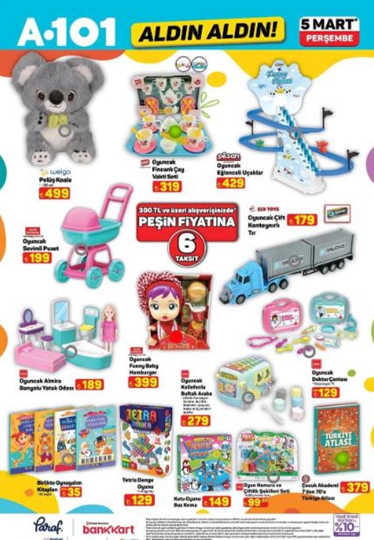 YENİ A101 AKTÜEL 5 MART 2026 PERŞEMBE: A101 aktüel kataloğunda bu hafta hangi ürünler satışa çıkacak Onvo Televizyon, Kiwi Halı Yıkama Makinesi, Singer Overlok Makinesi, 125 CC Benzinli Motosiklet...