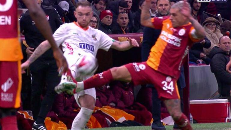 Galatasaray - Alanyaspor maçının tartışmalı pozisyonları eski hakemleri ikiye böldü