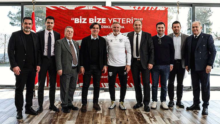 A Milli Takım Teknik Direktörü Montelladan Samsunspora ziyaret