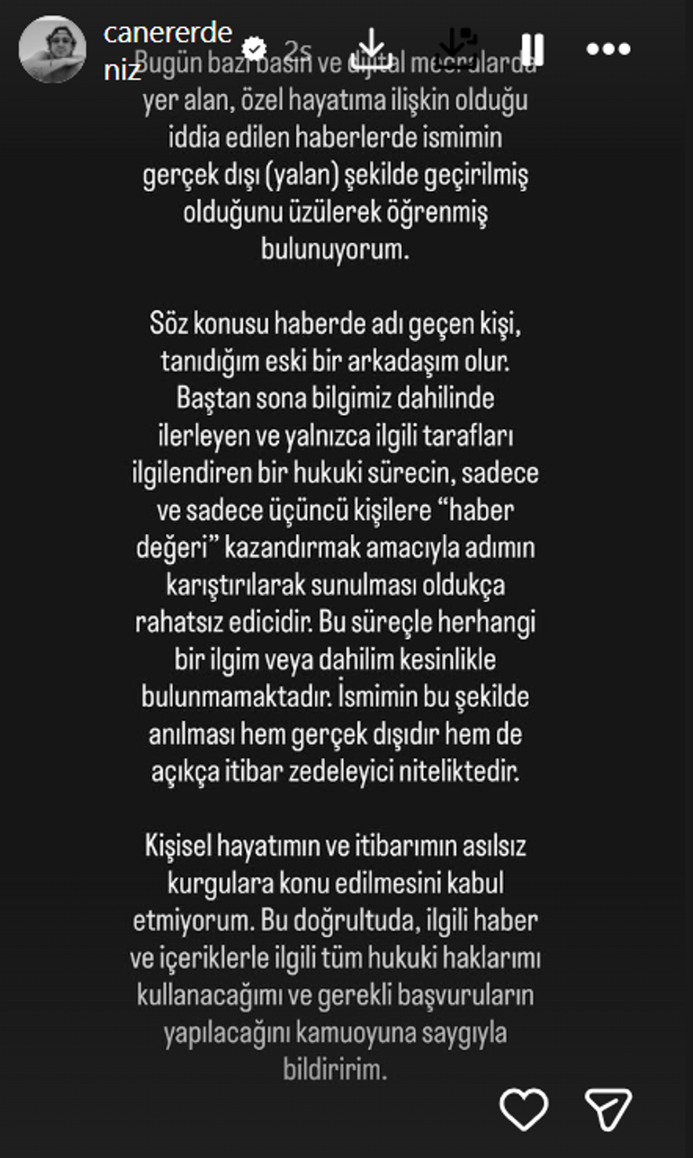 Manifesto günlüğünde adı geçiyor: Müge Boz’un eşi Caner Erdenizden ihanet iddialarına yanıt