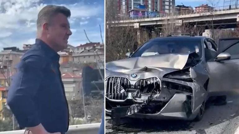 Fenerbahçe başkanı Sadettin Saran hafif hasarlı trafik kazası geçirdi