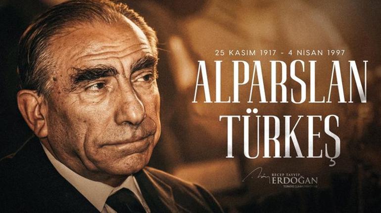 Cumhurbaşkanı Erdoğan, Alparslan Türkeş'i andı