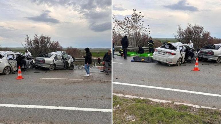 Eskişehir-Ankara yolunda korkunç kaza 4 kişi öldü, 2 kişi de yaralı