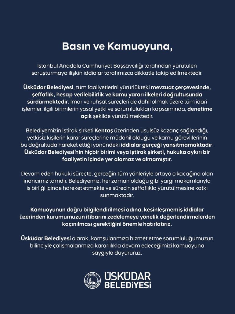 Son dakika... Üsküdar Belediyesine operasyon: 20 kişi gözaltına alındı