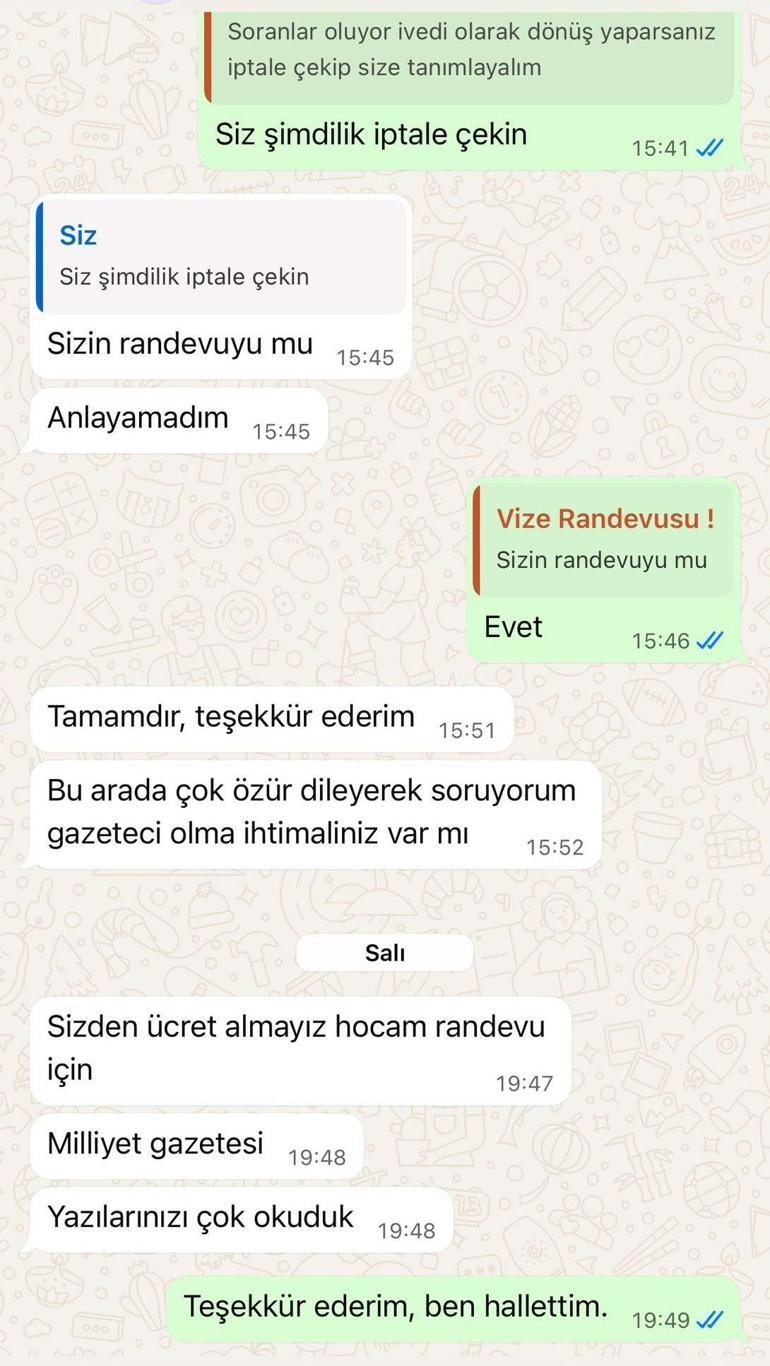 Vize randevuları karaborsada