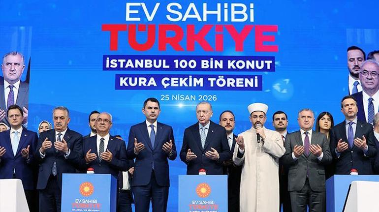 Son dakika... İstanbulda 100 bin TOKİ konutu için kura çekimi başladı Erdoğan: Konutları 7 bin 313 lira taksit, 240 ay vadeyle teslim edeceğiz