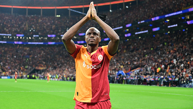 Galatasarayda Fenerbahçe derbisi için Victor Osimhen kararı