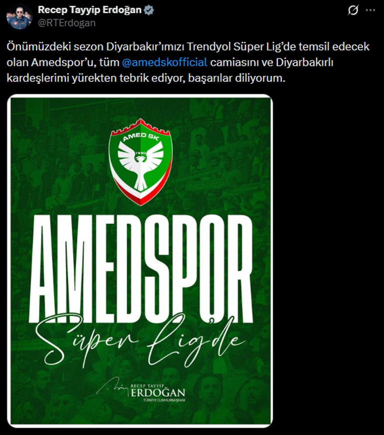 Süper Lige yükselen 2. takım Amedspor oldu TFF 1. Lig’de play-off eşleşmeleri belli oldu