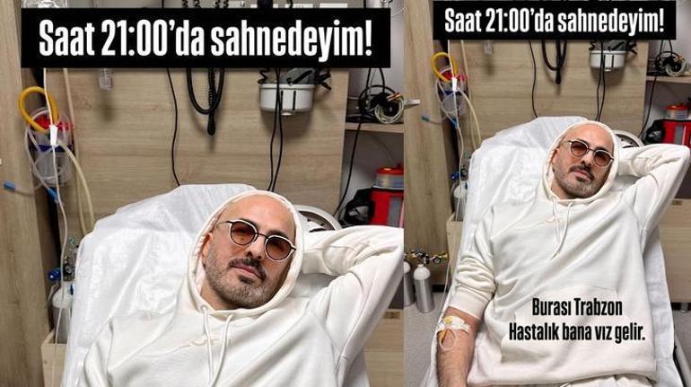 Soner Sarıkabadayı hastaneden paylaştı Trabzon konseri öncesi sevenlerini korkuttu