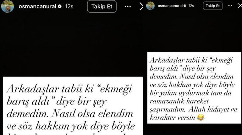 Survivorda ekmek tartışması Barış Murat Yağcı aldı iddiasına Osman Candan açıklama