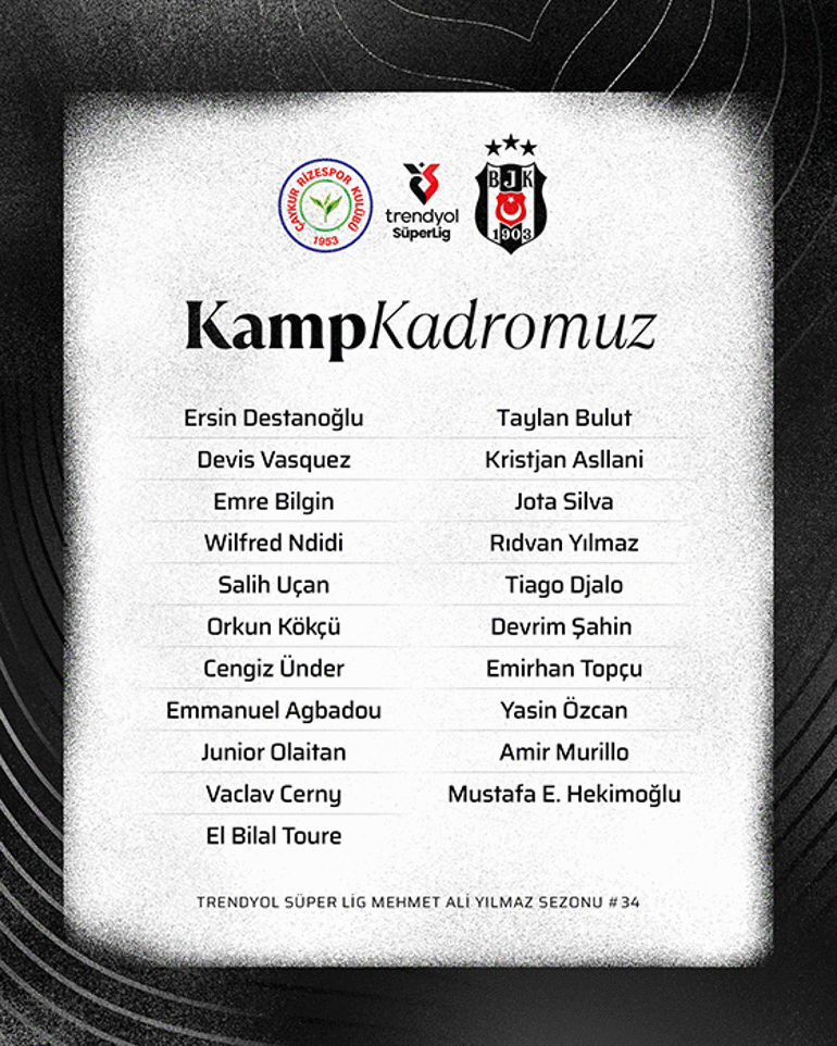 Beşiktaşta kadroda yer almayan Oh için açıklama