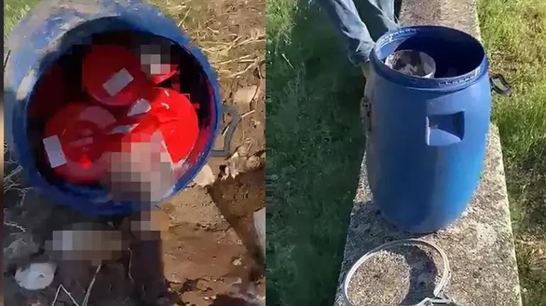 Şanlıurfa’daki mezarlıkta dehşete düşüren görüntü Varilin içinden 21 cenin çıktı