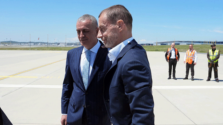 UEFA Başkanı Aleksander Ceferin, Avrupa Ligi finali öncesi İstanbula geldi