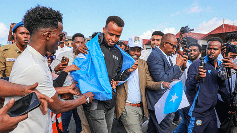 ABDye alınmayan Somalili hakem Artan, ülkesinde coşkuyla karşılandı