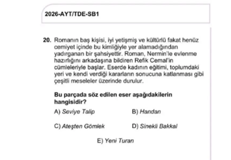 Son dakika... YKSde bir soru iptal edildi, bir sorunun cevabı değişti