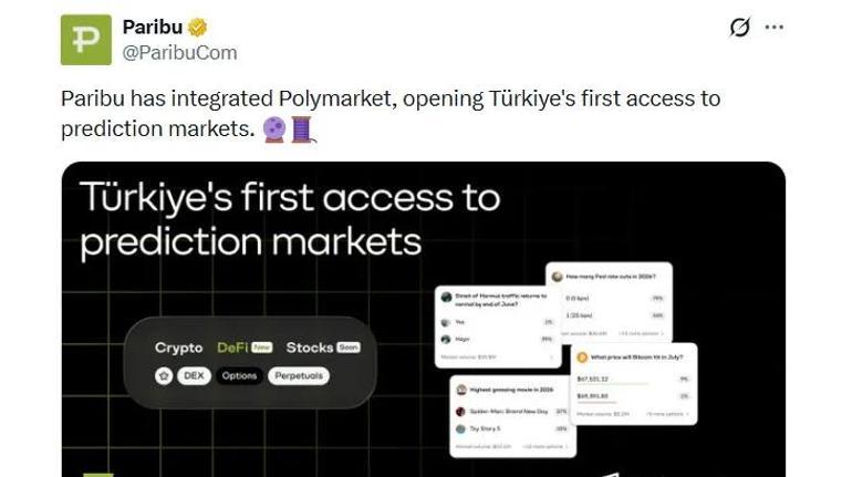 Paribunun Polymarket kararı tepki çekti