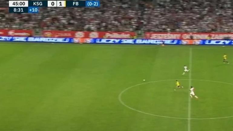 Fenerbahçede Kerem Aktürkoğlu zoru başardı Maça damga vuran pozisyon