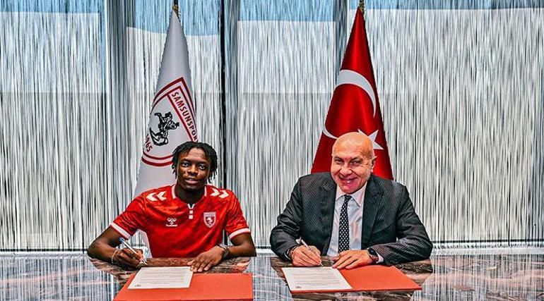 Samsunsporun yeni transferi Sekongo Resmi açıklama geldi