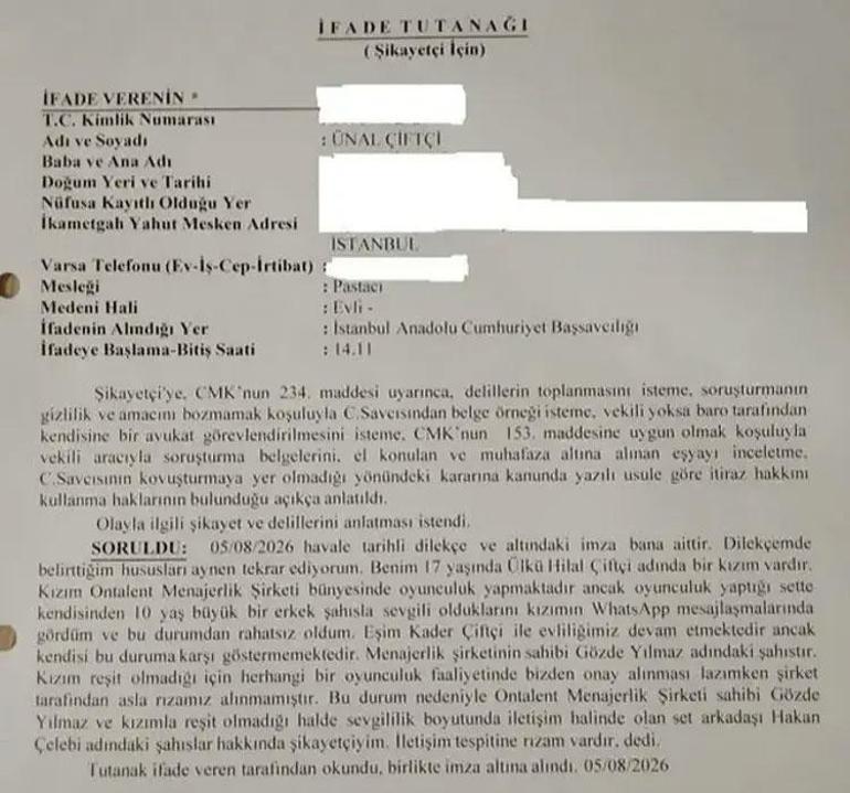 Yeraltının Meleki Ülkü Hilal Çiftçi’nin babası Hakan Çelebiden şikayetçi oldu Menajerlik şirketinden jet açıklama