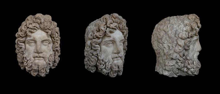Aspendosta 1800 yıllık tarihi keşif Şifanın sembolü dev heykel gün yüzüne çıktı