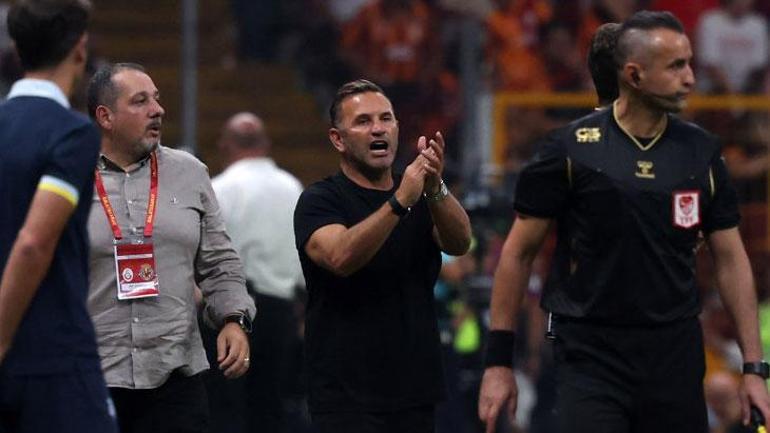 Galatasarayda Okan Buruk penaltı kararına büyük tepki Hazırlık maçında kırmızı gördü