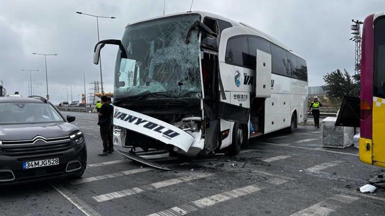Son dakika... İstanbulda yolcu otobüsü, İETT otobüsüne çarptı: Yaralılar var