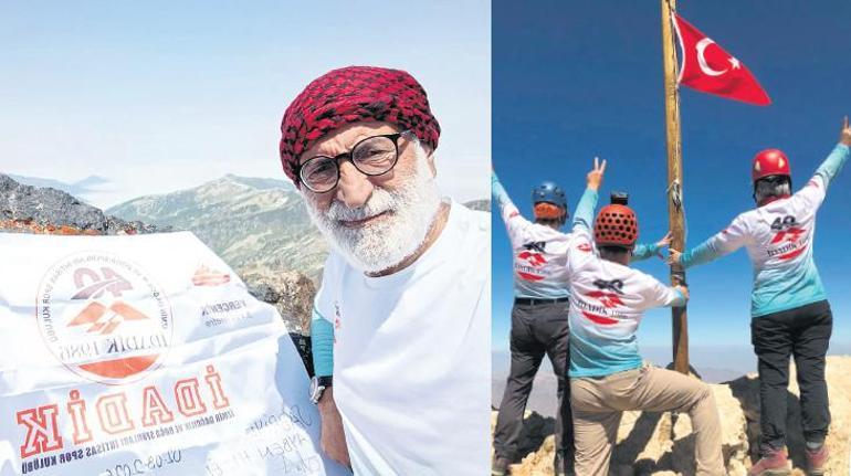 51 zirvede tek yürek
