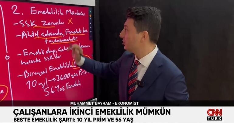 BESle 56 yaşında emekli olmak mümkün İşte 3.600 gün primle ikinci emeklilğin şartları