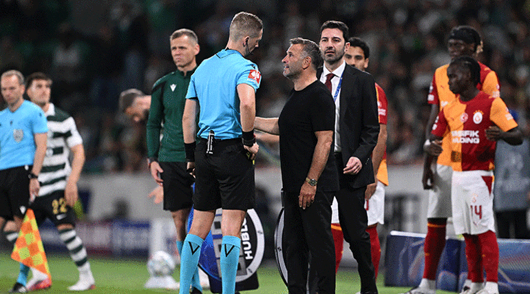 Osman Şenherden Sporting maçı sonrası hakem tepkisi Galatasarayı katletti