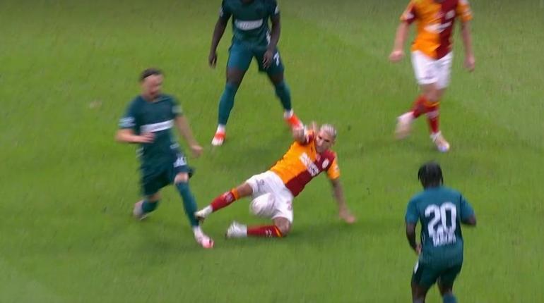 Galatasaray-Kocaelispor maçının tartışmalı pozisyonlarını Trio hakemleri değerlendirdi Kural dışı müdahale var