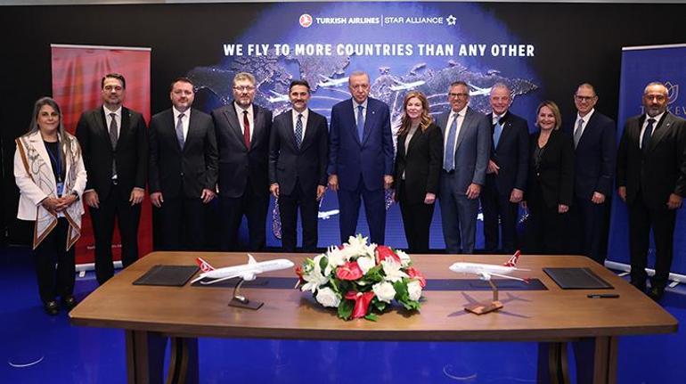 THY ve Boeing arasında dev anlaşma İmzalar ABDde Erdoğanın huzurunda atıldı