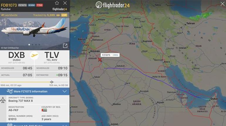 İsrail basını duyurdu Dubaiden Tel Avive gelen uçak kaçırılmış olabilir
