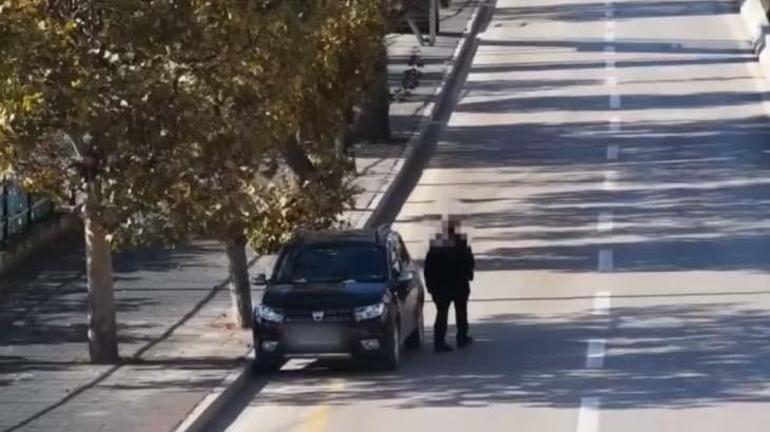 Polisi görünce arabayı yolda bırakıp yürüdü Kurnaz sürücünün planını dron bozdu: Böyle yakalandı