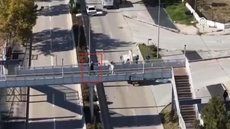 Polisi görünce arabayı yolda bırakıp yürüdü Kurnaz sürücünün planını dron bozdu: Böyle yakalandı