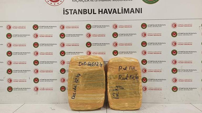 İstanbul Havalimanında dev uyuşturucu operasyonu Havalimanında yakalandı, alıcıya Bayrampaşada suçüstü yapıldı