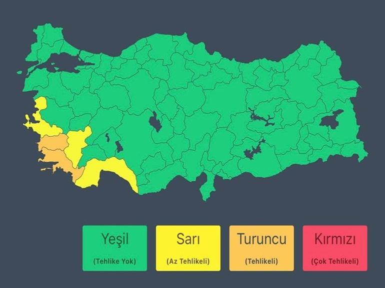 İçişleri Bakanlığından kuvvetli sağanak uyarısı
