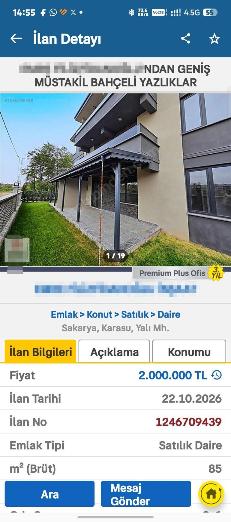 2 milyon liralık ev ilanını arayanlar şoke oldu Bakanlık cezayı kesti