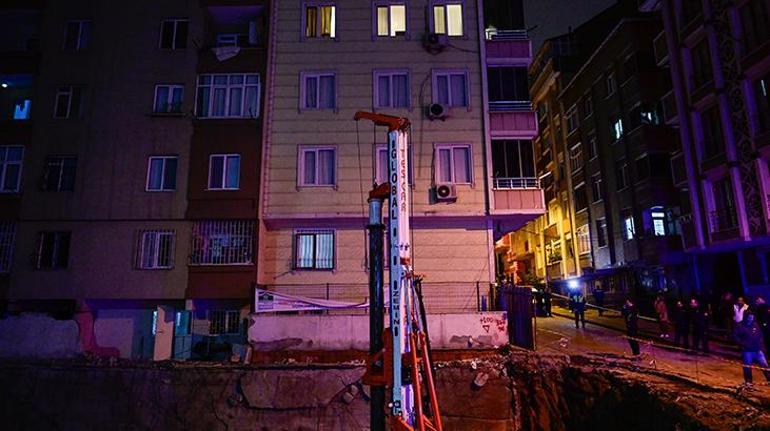 Bahçelievlerde çökme riski oluşan 2 apartman boşaltıldı