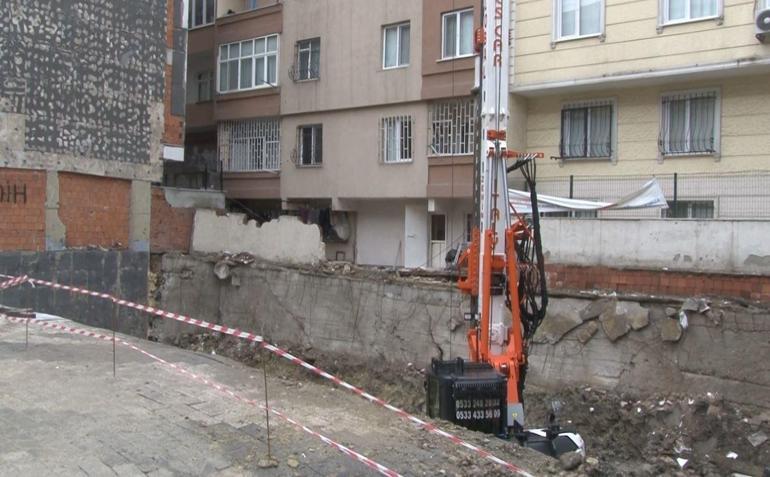 Bahçelievlerde iki binada zemin çökmesi dronla görüntülendi 20 daire boşaltıldı