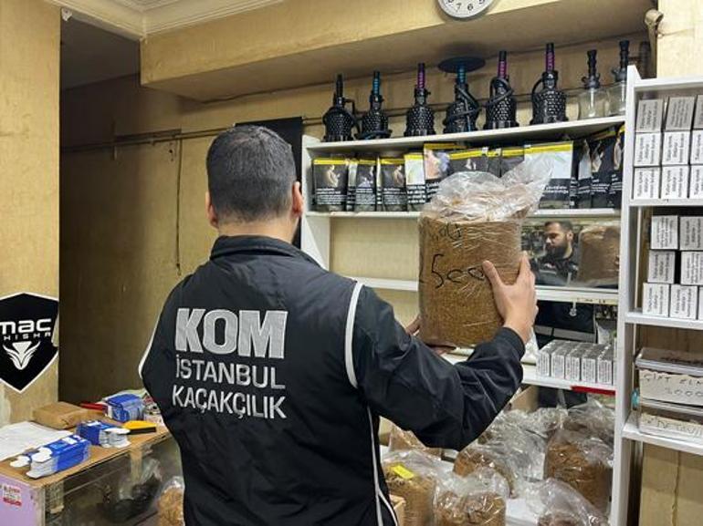 İstanbulda kaçak tütün operasyonu 12 şüpheli hakkında gözaltı kararı