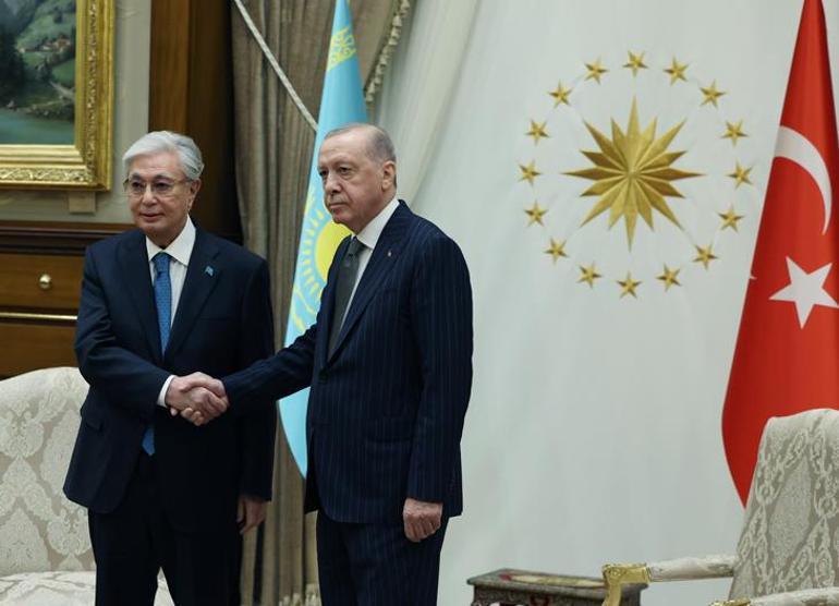 Erdoğan ve Tokayev heyetler arası görüşmeye başkanlık etti