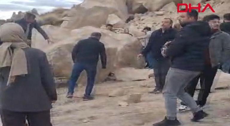 Son dakika... Kapadokyada peribacası çöktü: Ölü ve yaralılar var