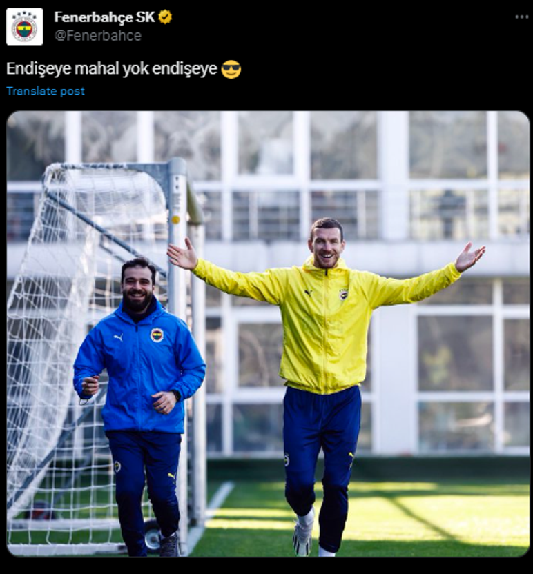 Fenerbahçede Dzekonun son durumu belli oldu Galatasaray derbisinde oynayacak mı