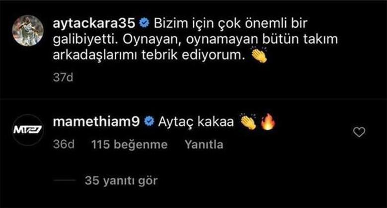 Fenerbahçeli Thiamdan olay Aytaç Kara yorumu