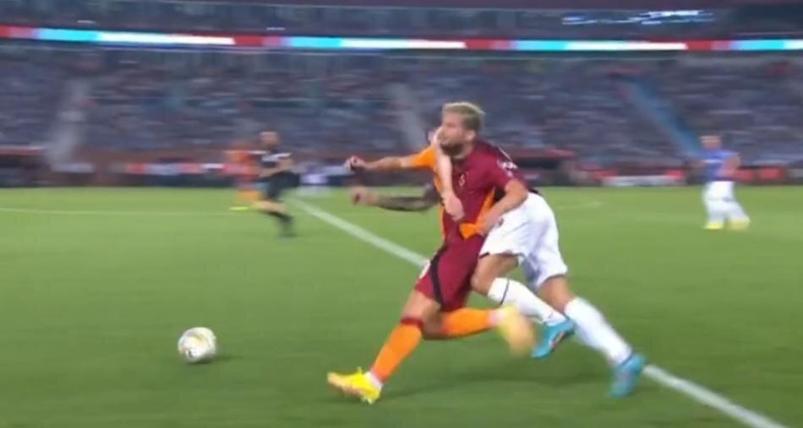 Trabzonspor-Galatasaray maçında tartışma yaratan pozisyon Penaltı mı