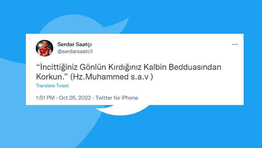 Serdar Saatçıdan Valerien Ismaele hadisli gönderme