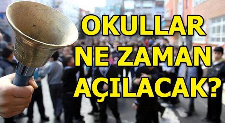 Okullar ne zaman açılacak Yaz tatili ne zaman bitiyor